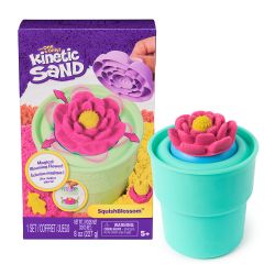 JCÉTÉ25 KINETIC SAND - COFFRET SQUISH BLOSSOM - ÉCLOSION DE FLEUR MAGIQUE